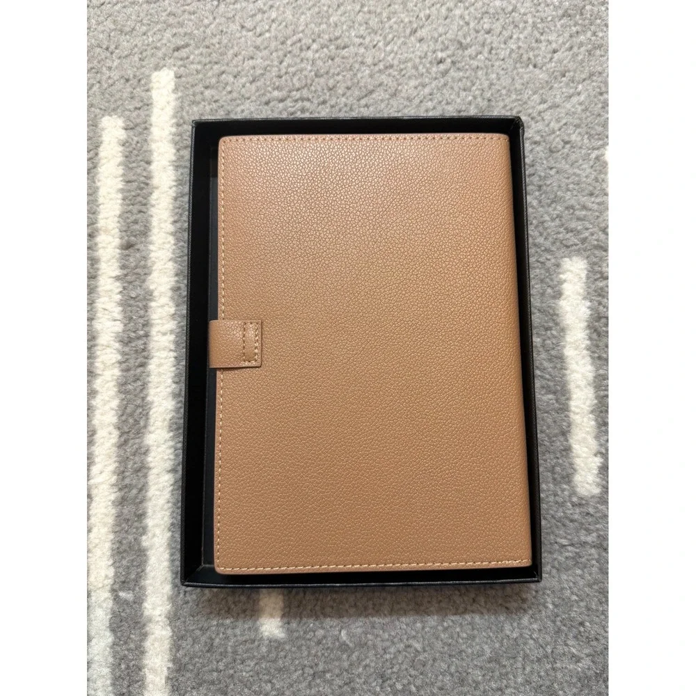 Bobo Rabbit Executive A5 Brown Lined Leather Daily Journal Clasp Closure Box